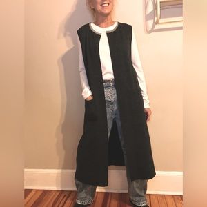 Duster cardigan sweater vest